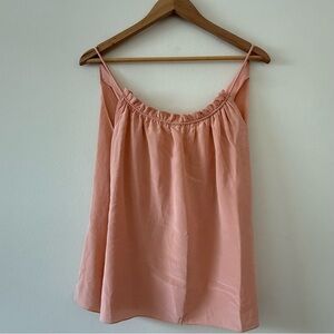 3.1 Phillip Lim Pink Gathered Cross back Pink Silk Camisole Top